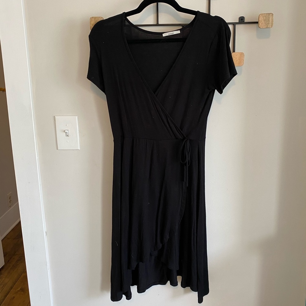 Black Wrap Dress